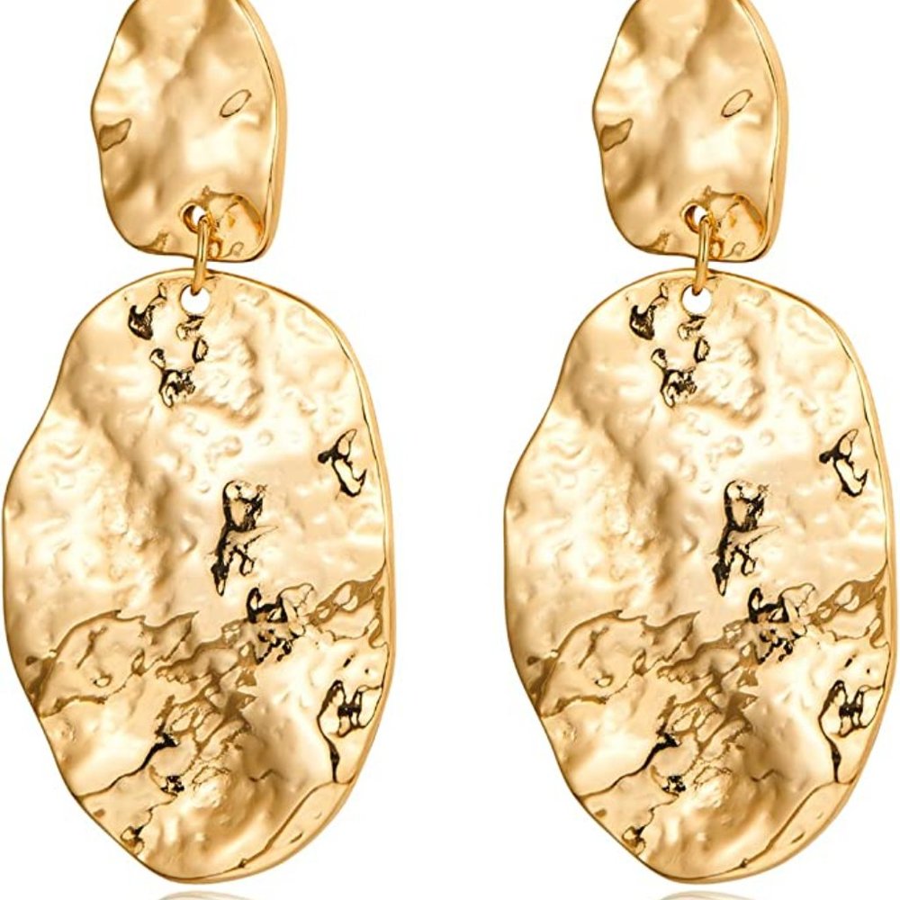 Magical Gold Statement Earrings View 4